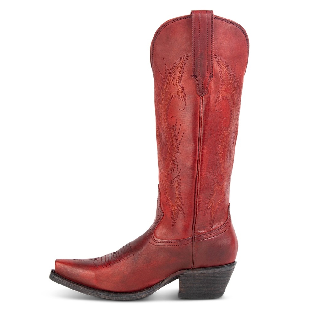 RODEO READY! Freebird Red Heeled Boots Classic Western Design (NEVER WORN) - Picture 7 of 13